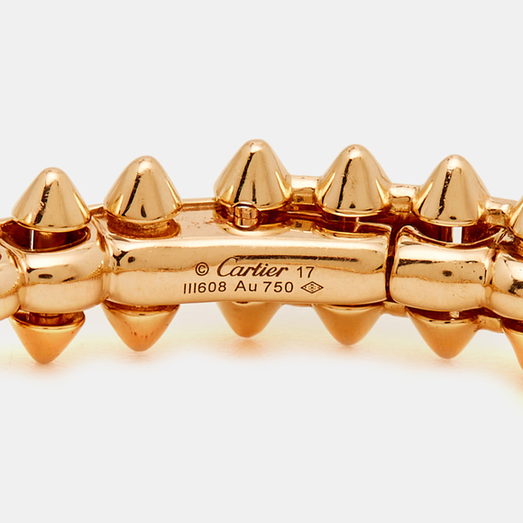 CARTIER Clash De  18K Rose Gold Medium Model Bracelet 17 - Picture 5 of 6
